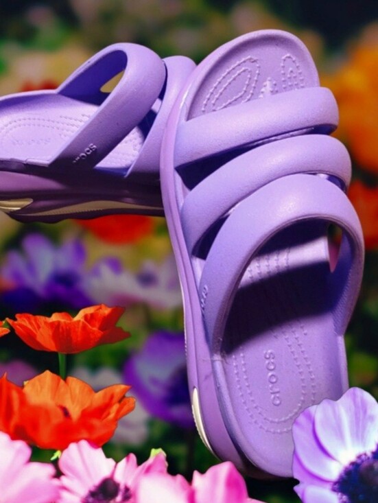 CROCS Shoes - 💜 Crocs MEGA CRUSH Triple Band Slide Sandals - GALAXY Lavender